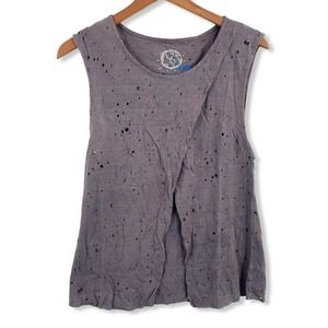 Planet Blue‎ Distressed Knit Crossover Tank XS